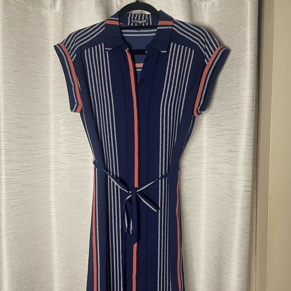 Express Button Down Dress